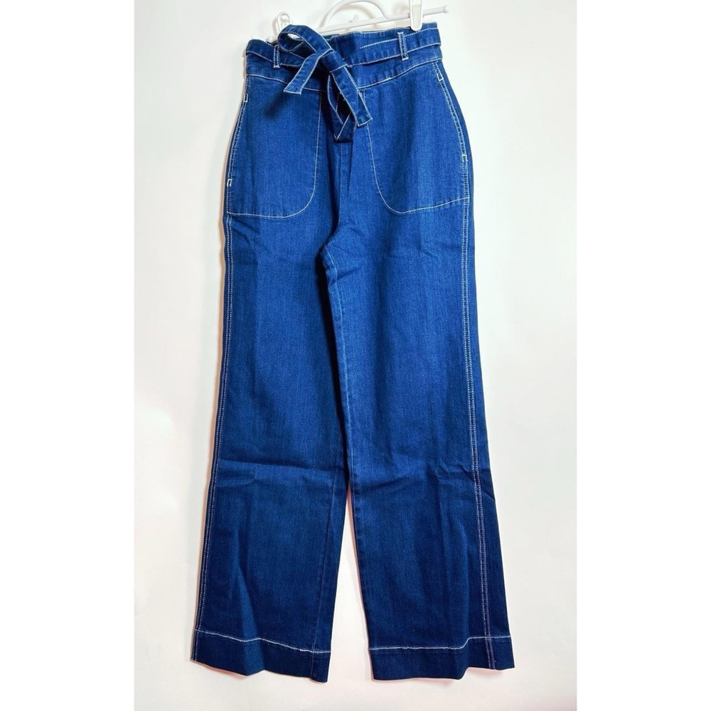 Modcloth Dark Blue wide leg vintage style Jeans